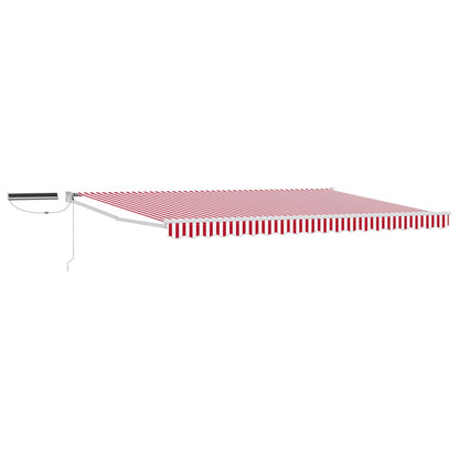 Tettuccio Elettrico Retrattile Rosso e Bianco 4 Ã— 3 m