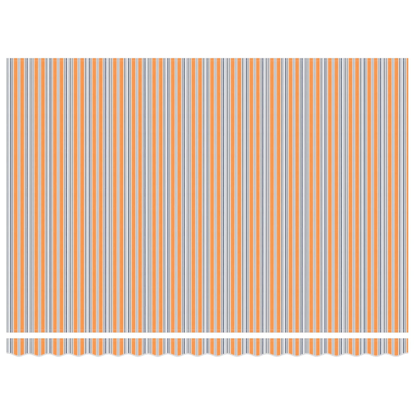 Tettuccio Elettrico Retrattile Blu e Arancione 4 Ã— 3 m
