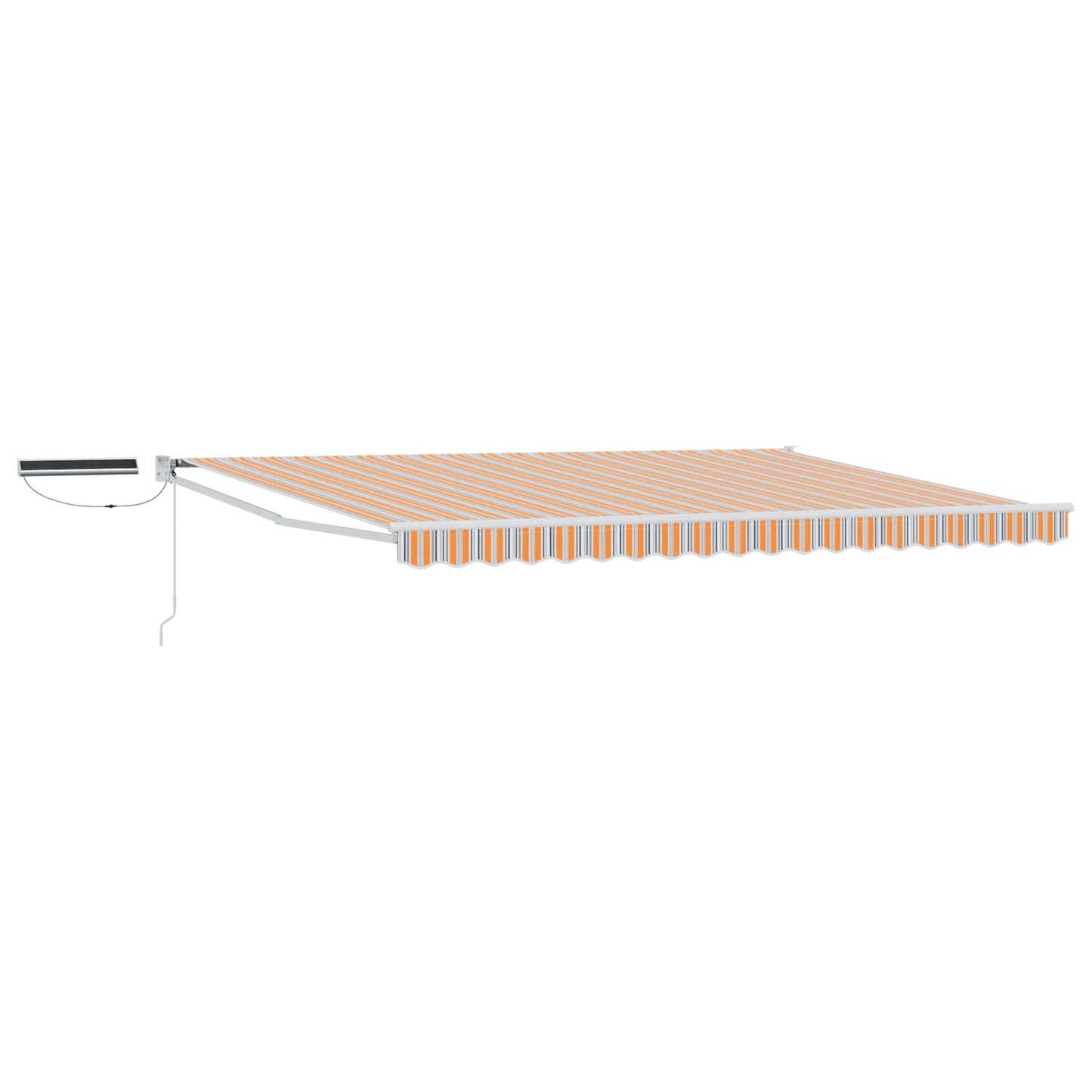 Tettuccio Elettrico Retrattile Blu e Arancione 4,5 Ã— 3 m