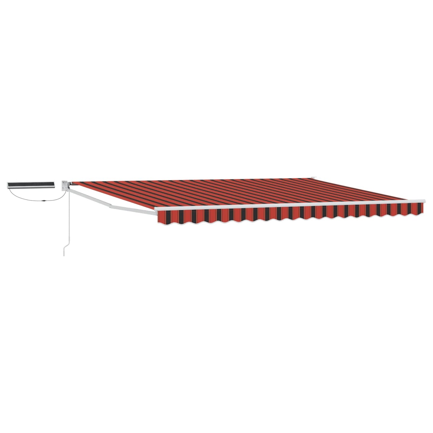 Tettuccio Elettrico Retrattile Arancione e Marrone 5 x 3 m