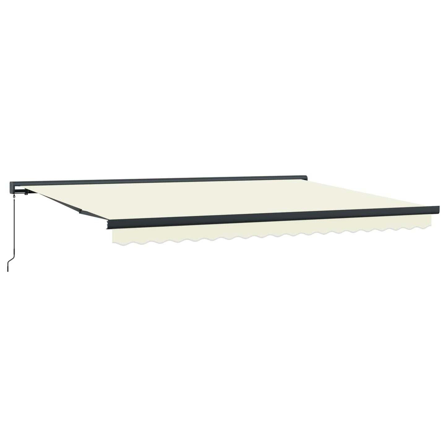 Tenda Retrattile Crema e Grigio 400 Ãƒâ€” 300 cm Tela e Alluminio