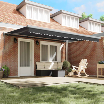 Tenda Retrattile Antracite e Grigio 400 Ãƒâ€” 300 cm