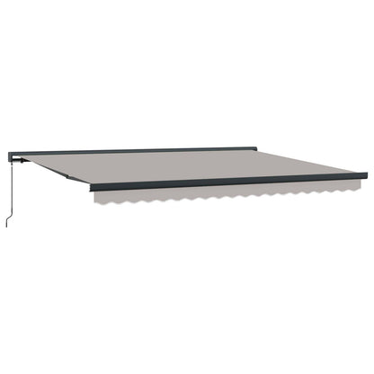 Tenda Retrattile Grigio chiaro 4 Ãƒâ€” 3 m Tela e Alluminio