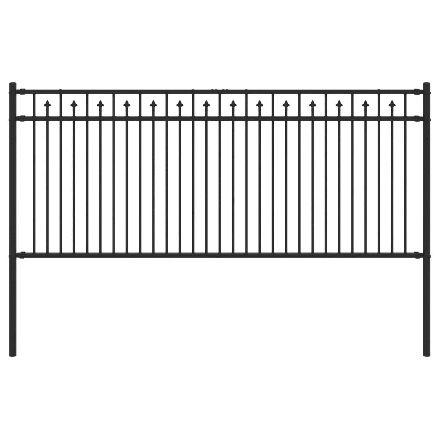 Recinzione a picchetto Baarlo Nero 200 x 130 cm