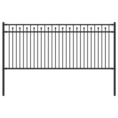 Recinzione a picchetto Baarlo Nero 200 x 130 cm