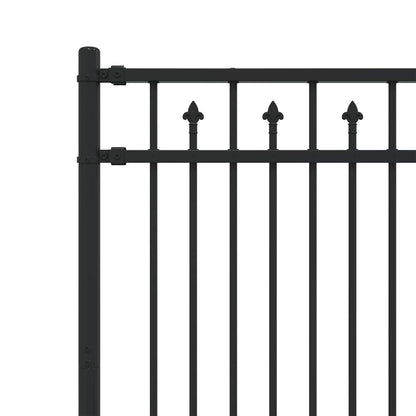 Recinzione a picchetto Baarlo Nero 200 x 150 cm