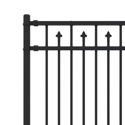 Recinzione a picchetto Baarlo Nero 200 x 200 cm