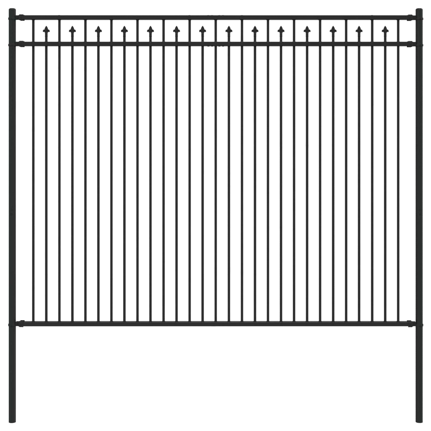 Recinzione a picchetto Baarlo Nero 200 x 200 cm