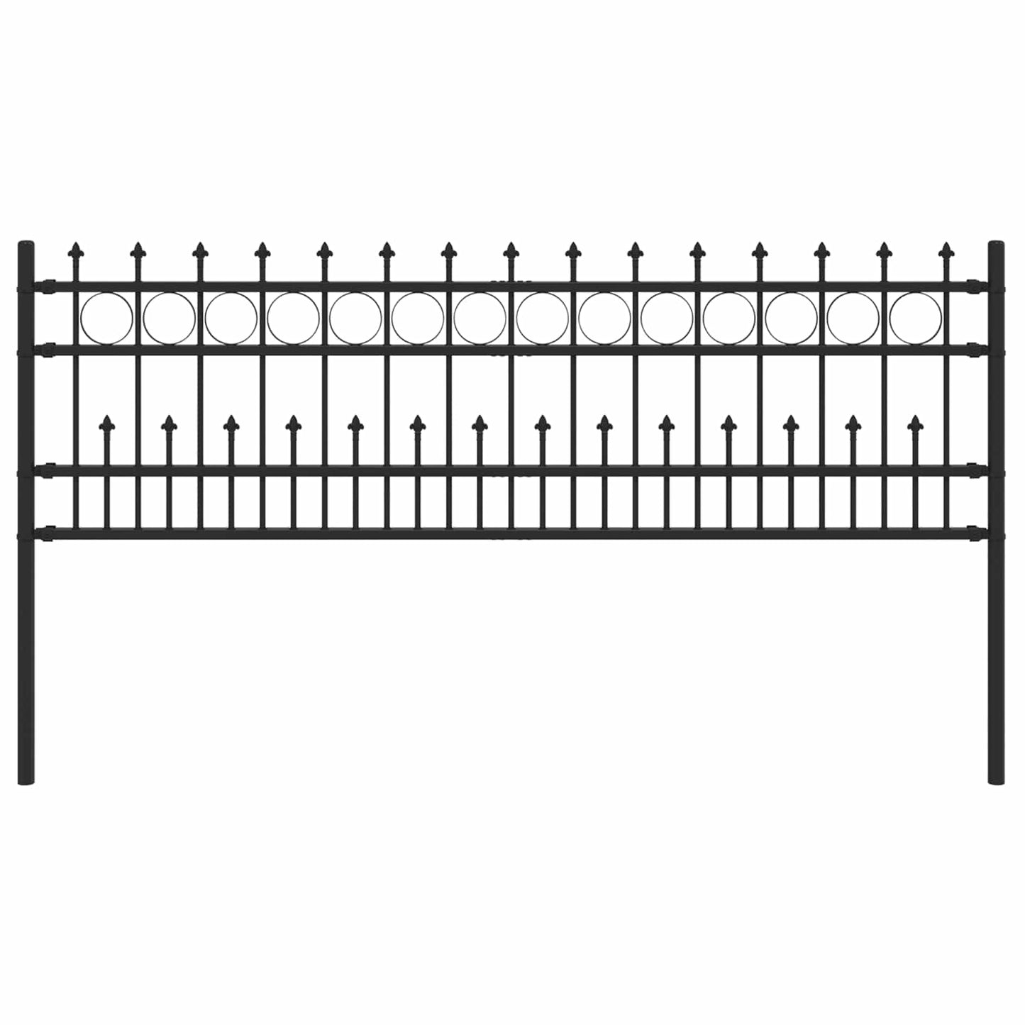 Recinzione a anello con picchetti Horst Nero 200 x 130 cm