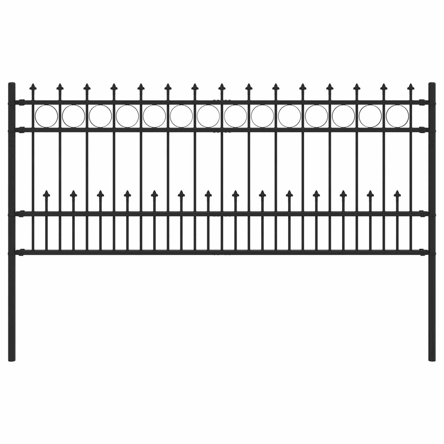 Recinzione a anello con picchetti Horst Nero 200 x 130 cm