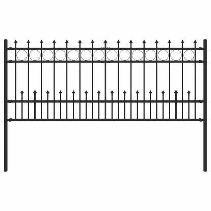 Recinzione a anello con picchetti Horst Nero 200 x 130 cm
