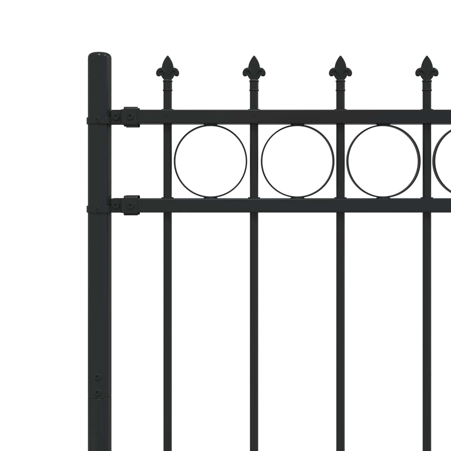 Recinzione a anello con picchetti Horst Nero 200 x 150 cm