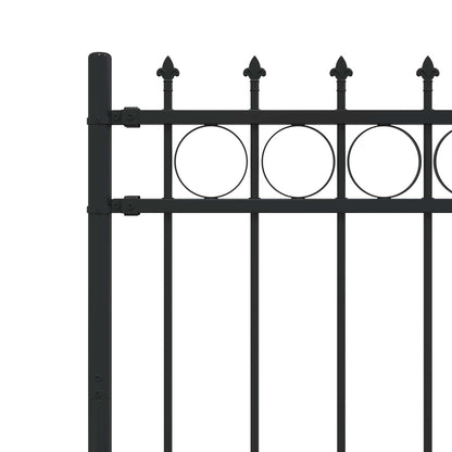 Recinzione a anello con picchetti Horst Nero 200 x 150 cm