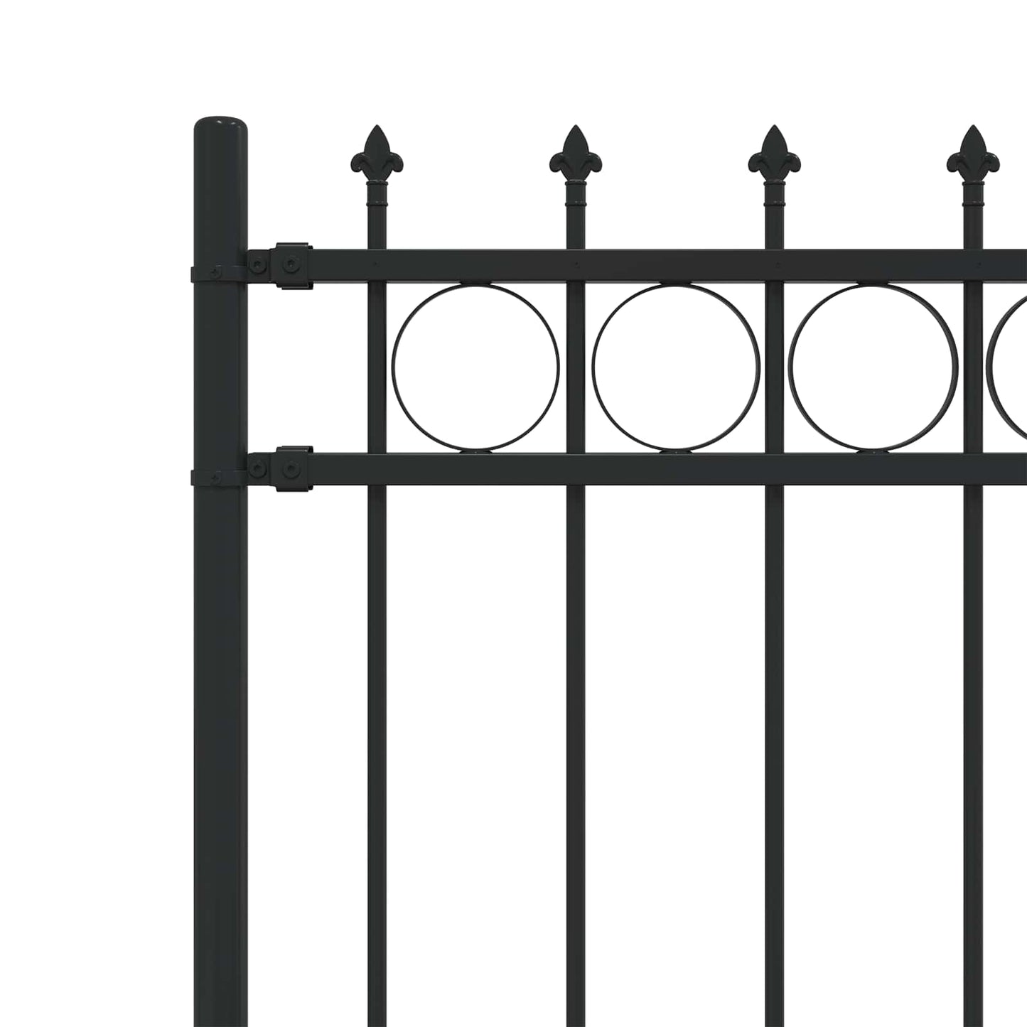 Recinzione a anello con picchetti Horst Nero 200 x 130 cm
