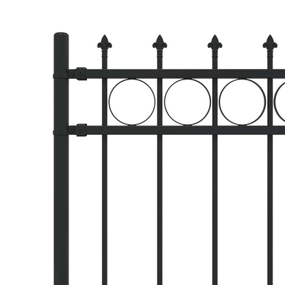Recinzione a anello con picchetti Horst Nero 200 x 130 cm