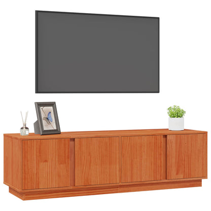 Mobile TV Marrone Cera 140 x 40 x 40 cm Legno di pino massiccio