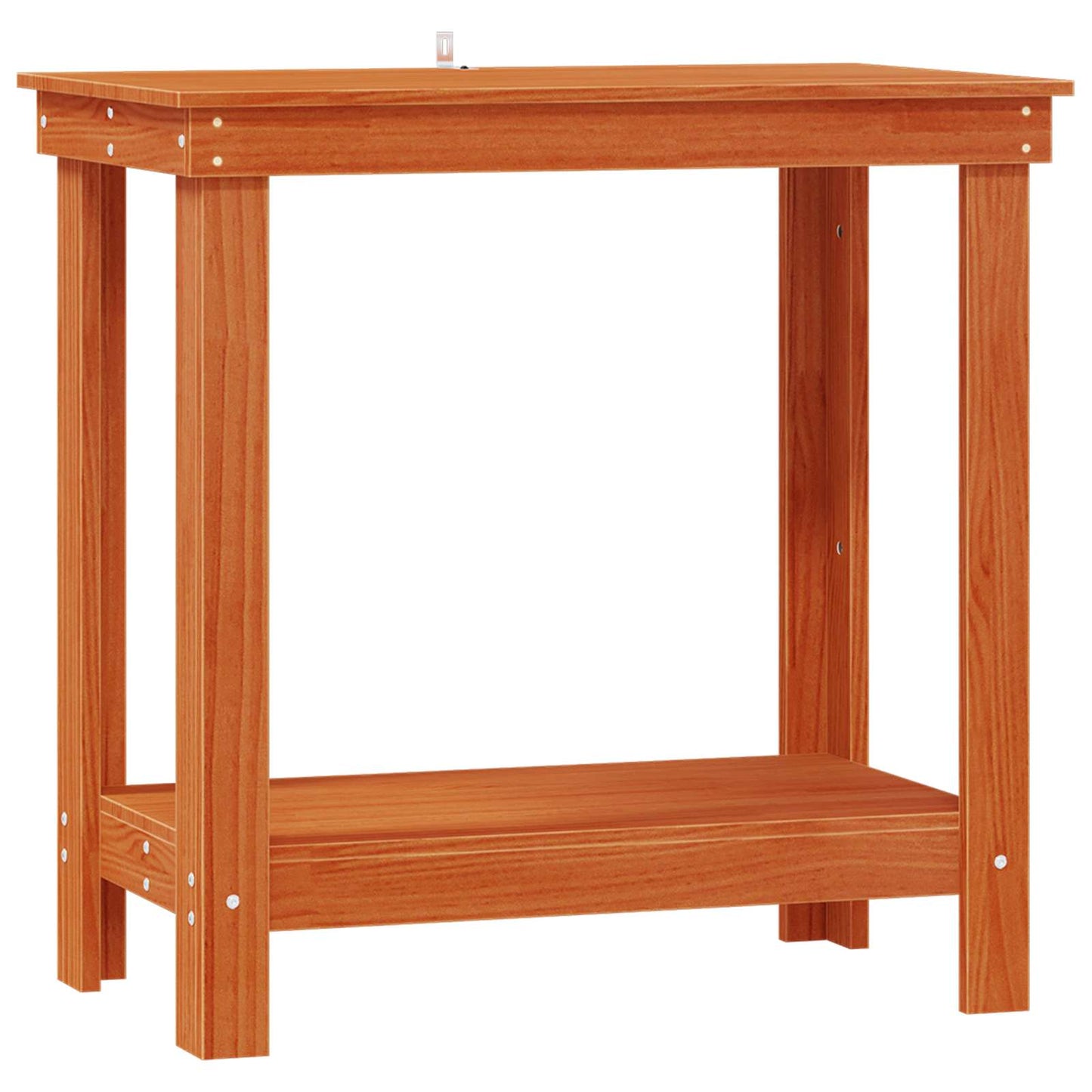 Banco da lavoro con lo scaffale Marrone Cera 80 x 50 x 80 cm
