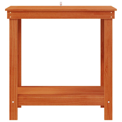 Banco da lavoro con lo scaffale Marrone Cera 80 x 50 x 80 cm