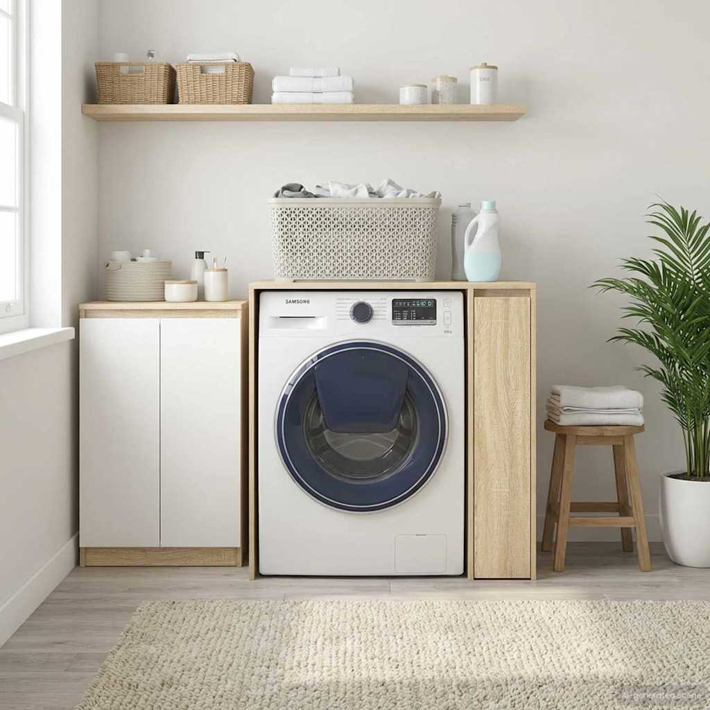 Mobiletto per lavatrice con porta Sonoma 87 x 60 x 89 cm