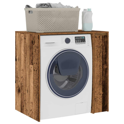 Mobiletto per lavatrice con porta Legno vecchio 87 x 60 x 89 cm
