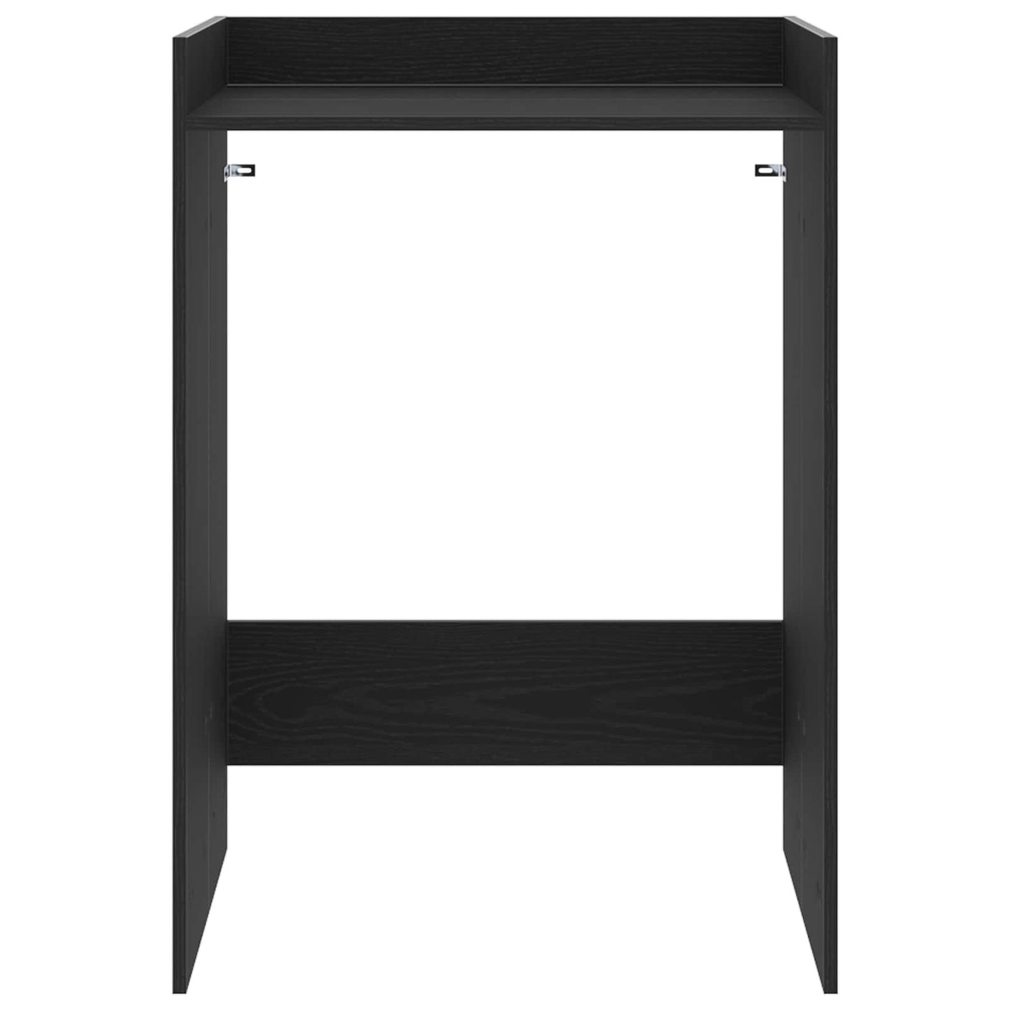 Mobiletto per lavatrice Rovere Nero 67,5 x 62 x 97 cm