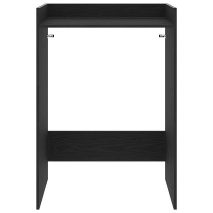 Mobiletto per lavatrice Rovere Nero 67,5 x 62 x 97 cm