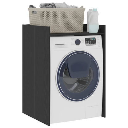 Mobiletto per lavatrice Rovere Nero 67,5 x 62 x 97 cm