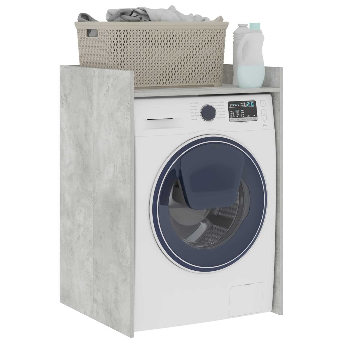 Mobiletto per lavatrice Calcestruzzo 67,5 x 62 x 97 cm