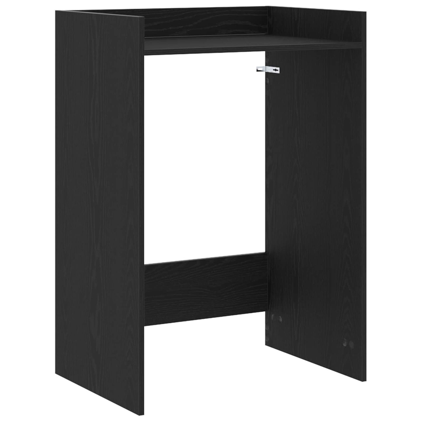 Mobiletto per lavatrice Rovere Nero 67,5 x 48 x 97 cm