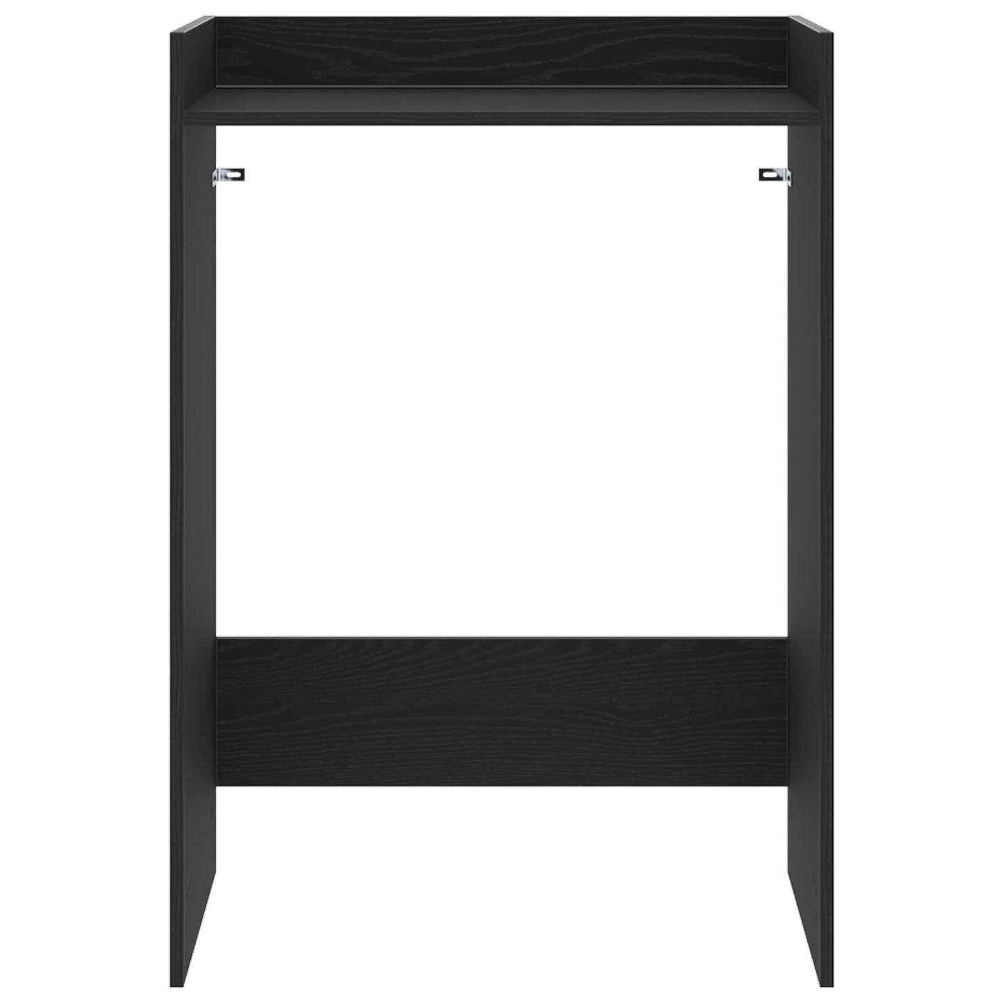 Mobiletto per lavatrice Rovere Nero 67,5 x 48 x 97 cm