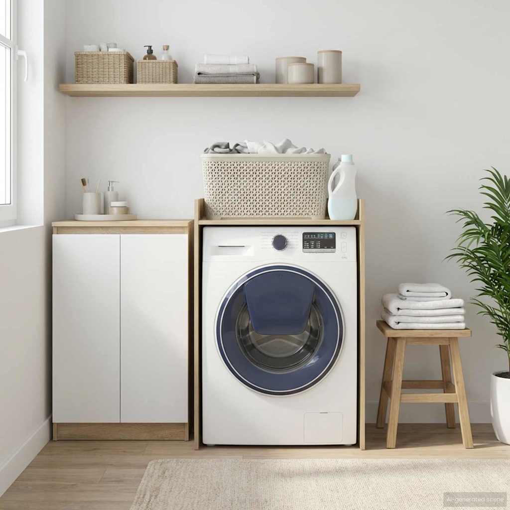Mobiletto per lavatrice Sonoma 67,5 x 48 x 97 cm