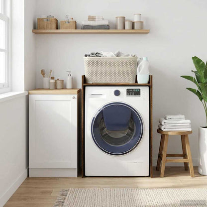 Mobiletto per lavatrice Rovere fumÃ© 67,5 x 48 x 97 cm