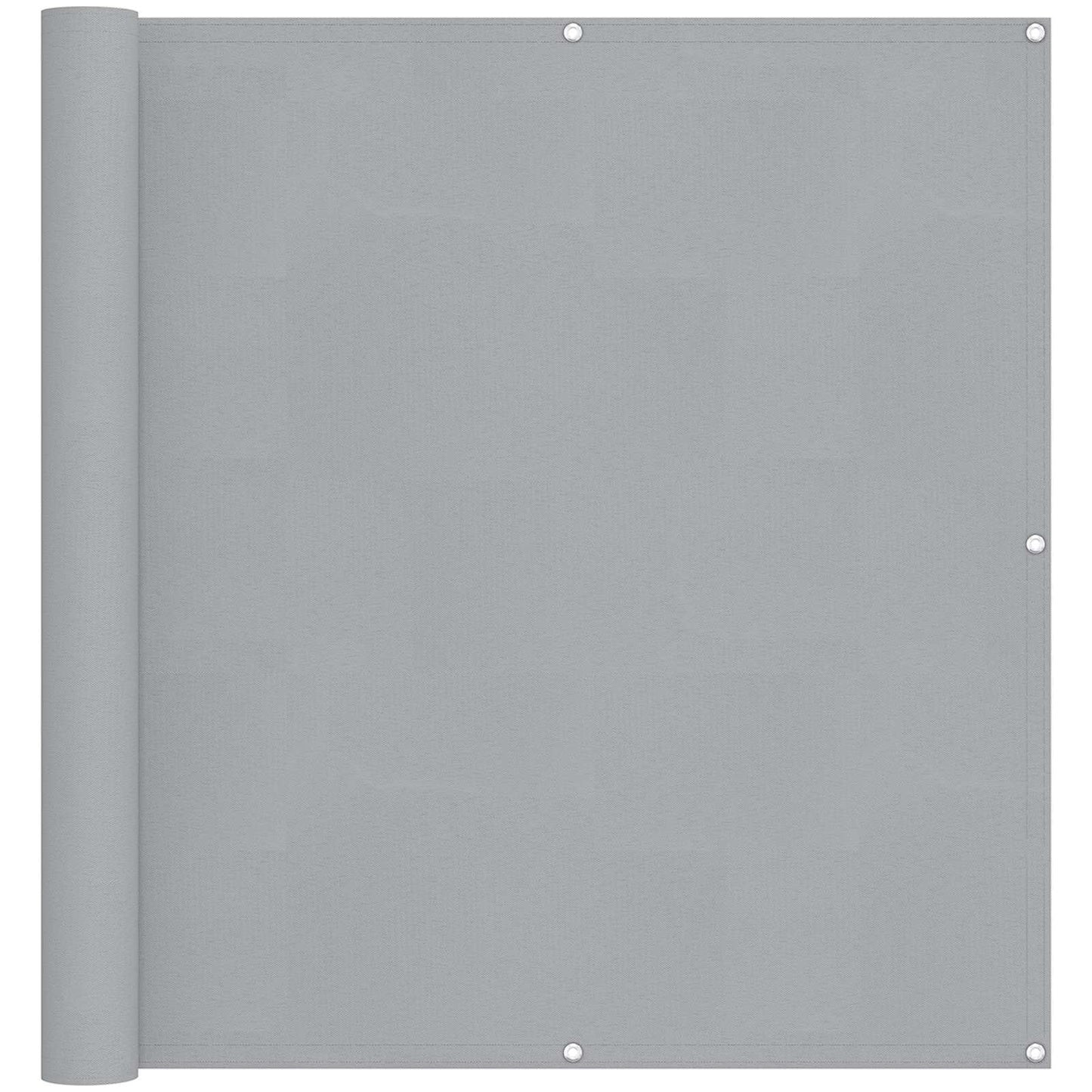 Schermo da balcone Grigio chiaro 110 x 400 cm Tessuto Oxford