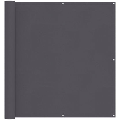 Schermo da balcone Antracite 110 x 500 cm Tessuto Oxford