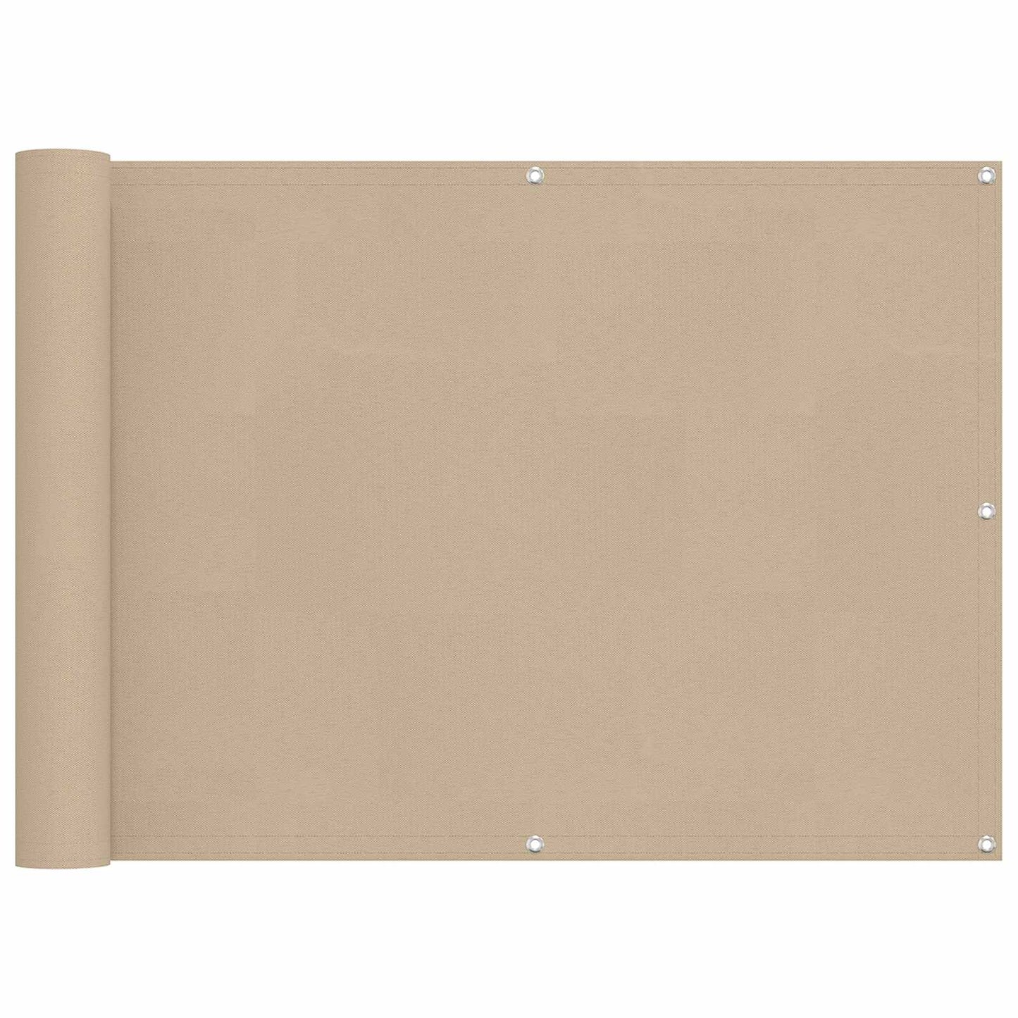 Schermo da balcone Beige 75 x 200 cm Oxford alu rivestito in PU