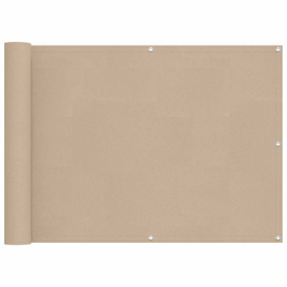 Schermo da balcone Beige 75 x 200 cm Oxford alu rivestito in PU
