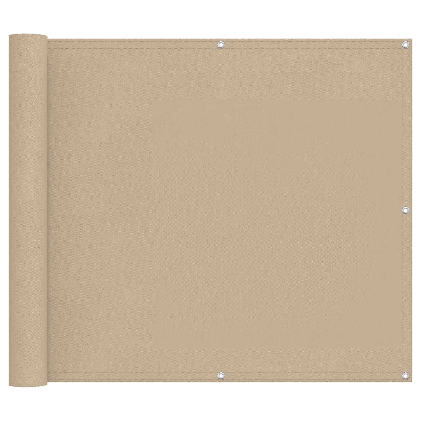 Schermo da balcone Beige 100 x 300 cm Tessuto Oxford