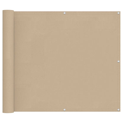 Schermo da balcone Beige 100 x 800 cm Tessuto Oxford