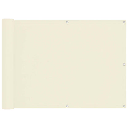 Schermo da balcone Crema 75 x 200 cm Tessuto Oxford