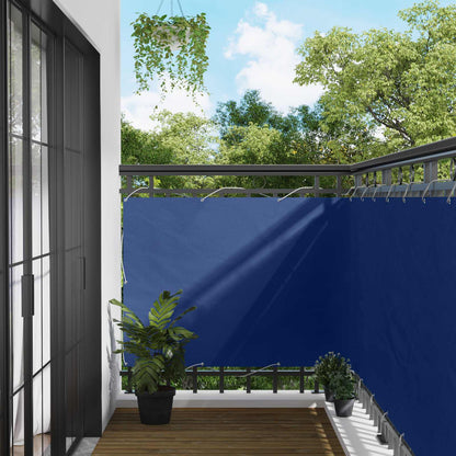 Schermo da balcone Blu 120 x 200 cm Oxford alu rivestito in PU