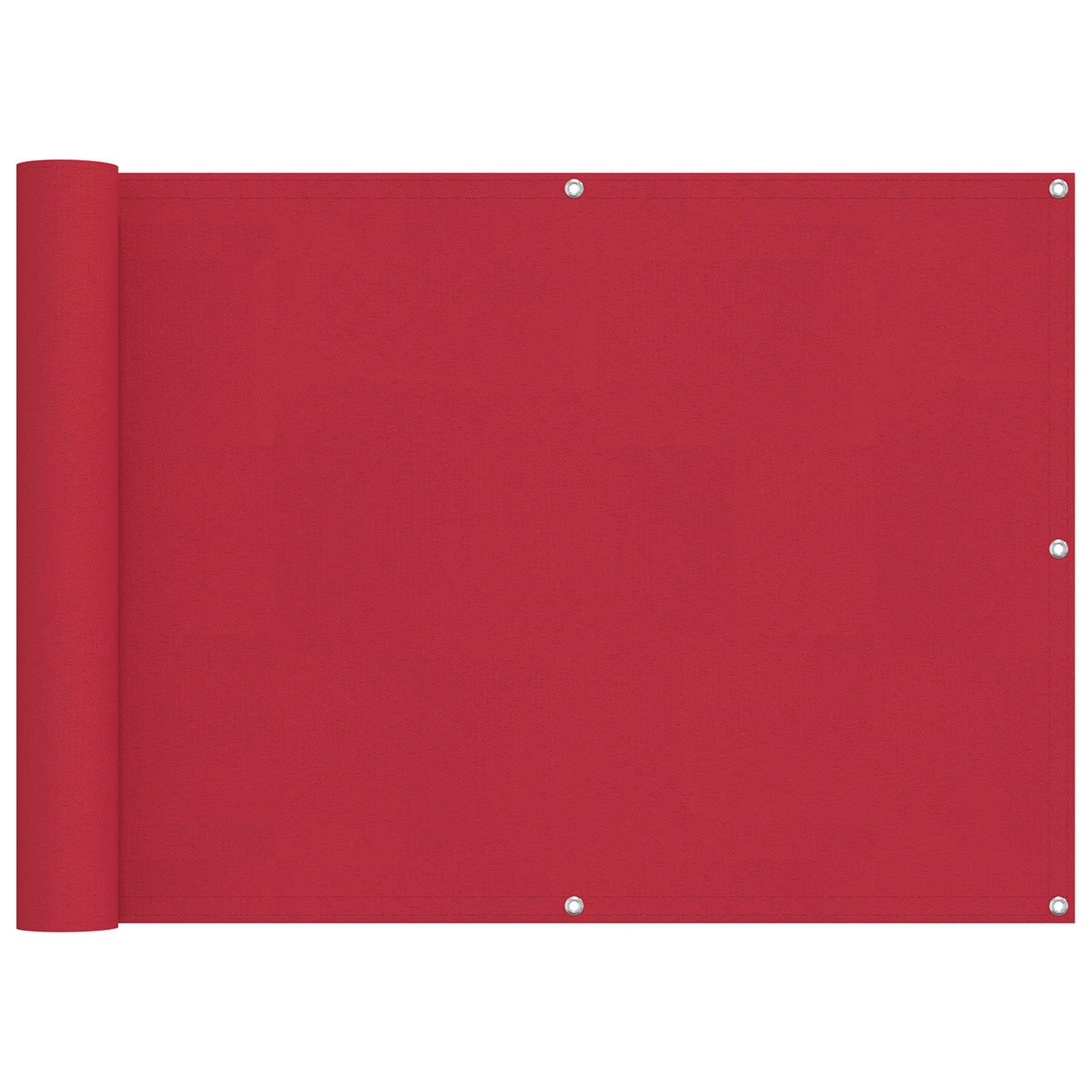 Schermo da balcone Rosso 75 x 200 cm Oxford alu rivestito in PU
