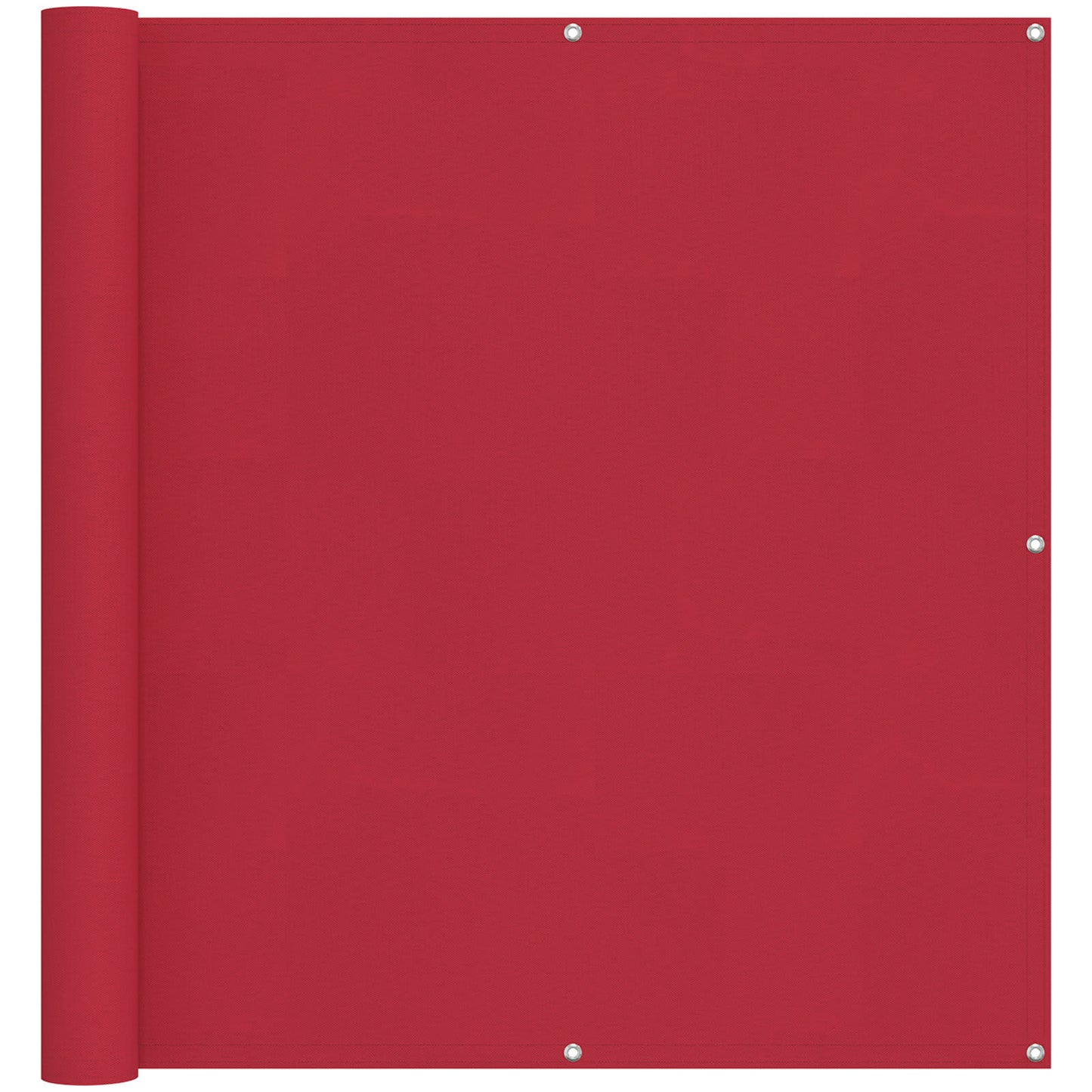 Schermo da balcone Rosso 110 x 200 cm Tessuto Oxford