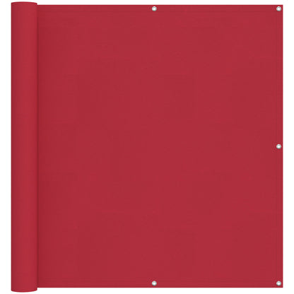 Schermo da balcone Rosso 110 x 200 cm Tessuto Oxford