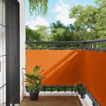 Schermo da balcone Arancione 100 x 800 cm Tessuto Oxford