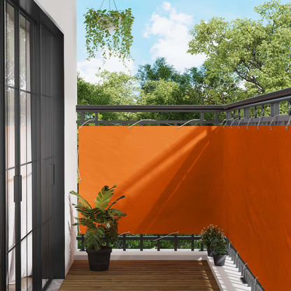 Schermo da balcone Arancione 110 x 1000 cm Tessuto Oxford