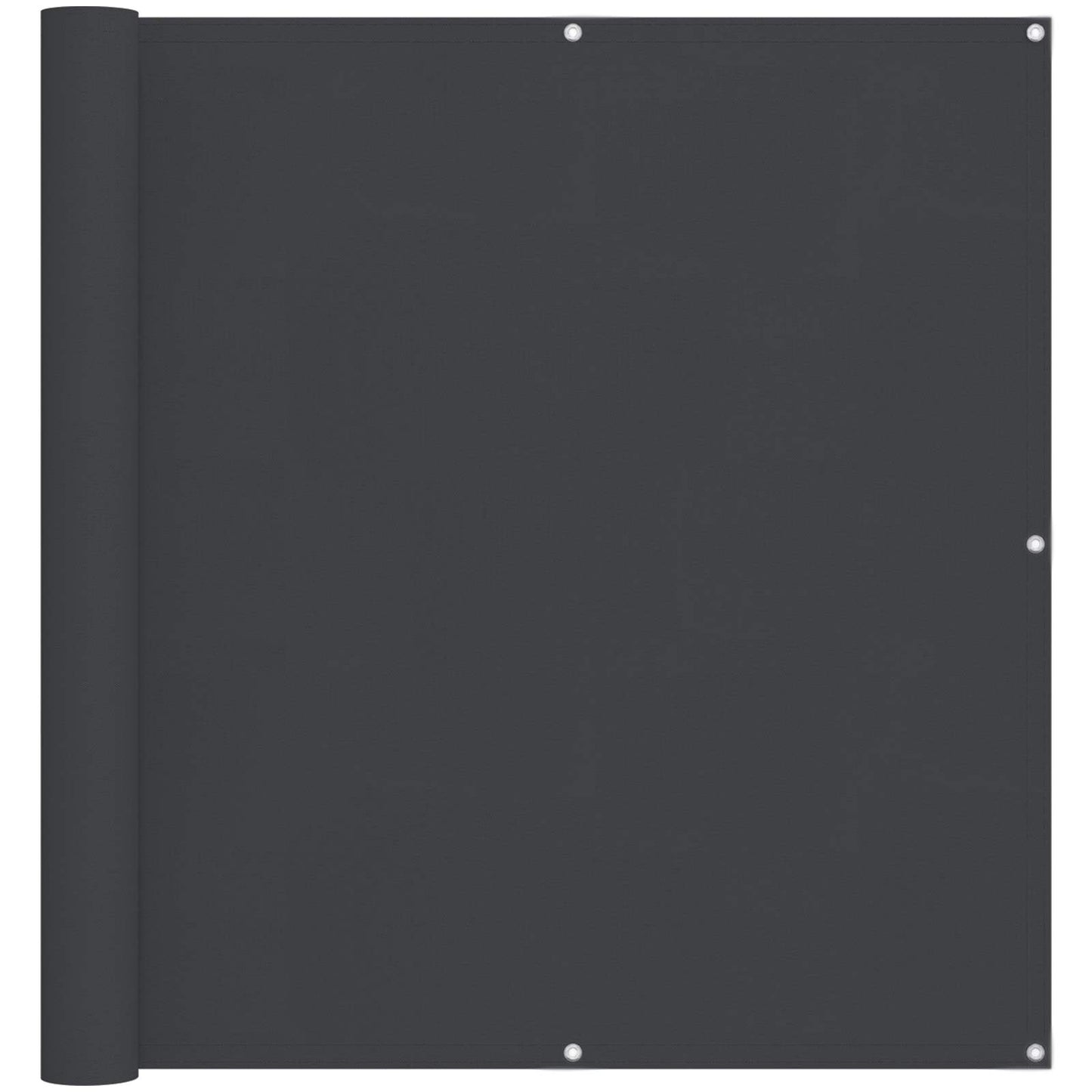 Schermo da balcone Nero 110 x 800 cm Tessuto Oxford