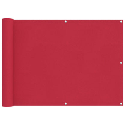 Schermo da balcone Borgogna 75 x 300 cm Tessuto Oxford