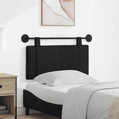 Testata appesa Montaggio a parete Nero 90 x 55 x 5 cm Tessuto