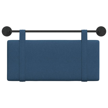Testata appesa Montaggio a parete Blu 90 x 55 x 5 cm Tessuto