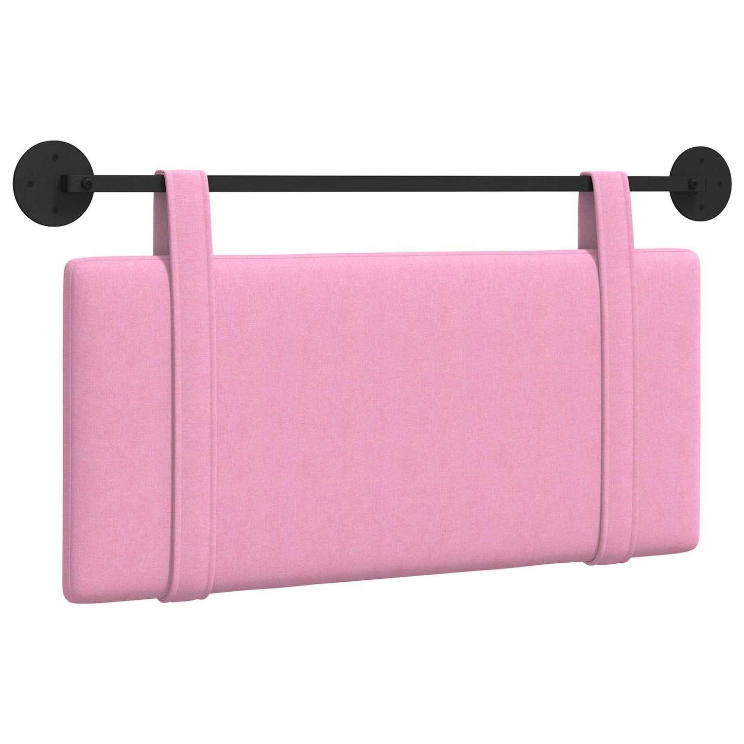 Testata appesa Montaggio a parete Rosa 90 x 55 x 5 cm Tessuto